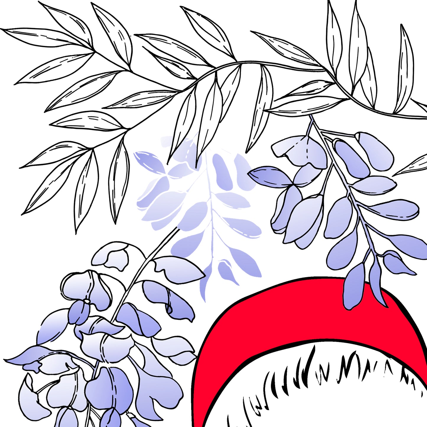 Lady in Wisteria - Fine Art Print