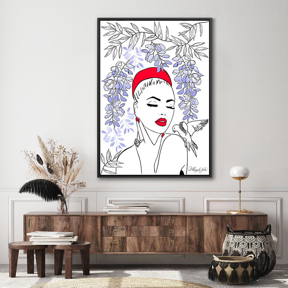 Lady in Wisteria - Fine Art Print