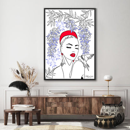 Lady in Wisteria - Fine Art Print