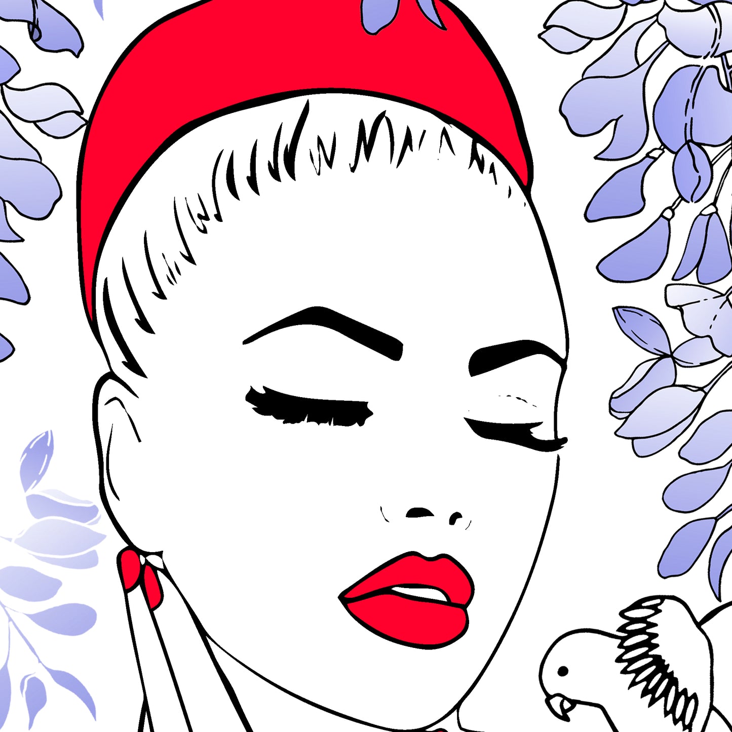 Lady in Wisteria - Fine Art Print