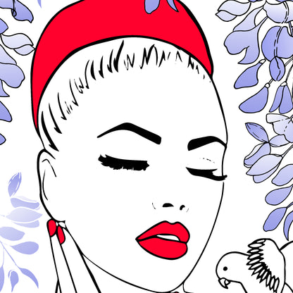 Lady in Wisteria - Fine Art Print