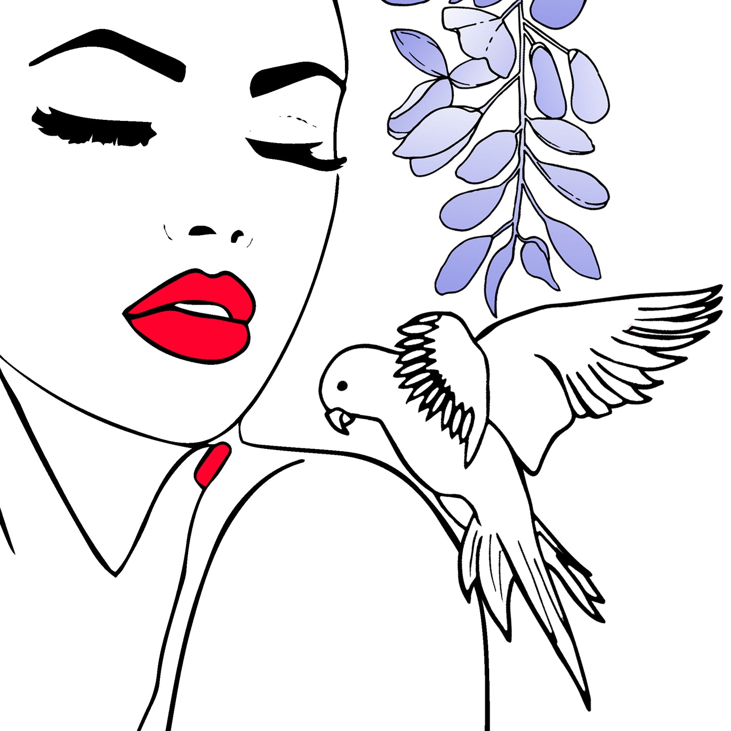 Lady in Wisteria - Fine Art Print